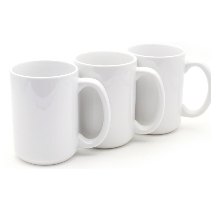 15oz Sublimation White Ceramic Mug
