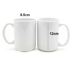 15oz Sublimation White Ceramic Mug