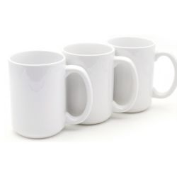 15oz Sublimation White Ceramic Mug