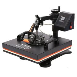 High Pressure Swing Away Flatbed Press Machine 38X38CM